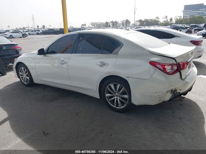 2014 Infiniti Q50 Premium VIN: JN1BV7APXEM683553 Lot: 40756350