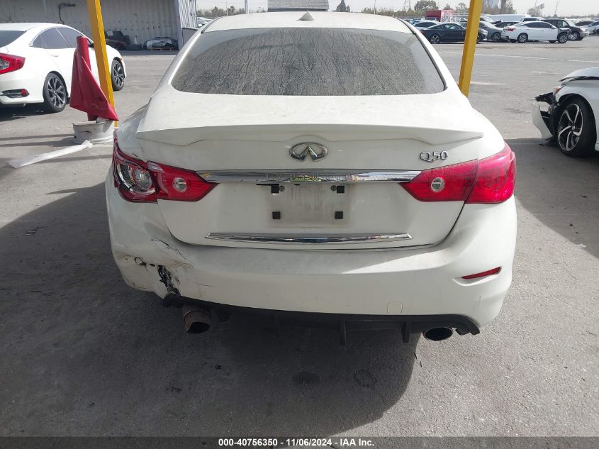 2014 Infiniti Q50 Premium VIN: JN1BV7APXEM683553 Lot: 40756350