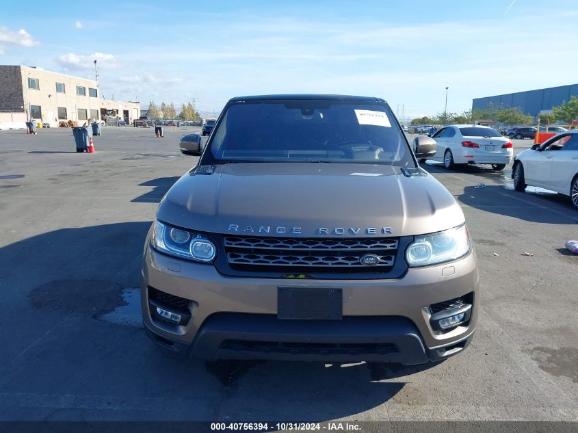 2016 Land Rover Range Rover Sport 3.0L V6 Supercharged Se VIN: SALWG2VF6GA566692 Lot: 40756394