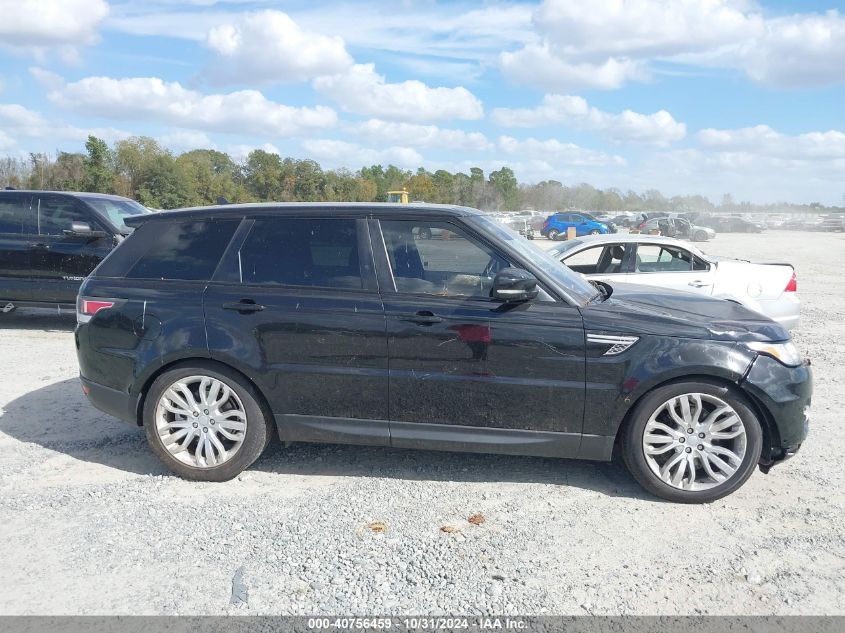 2016 Land Rover Range Rover Sport 3.0L V6 Turbocharged Diesel Hse Td6 VIN: SALWR2KF7GA569650 Lot: 40756459