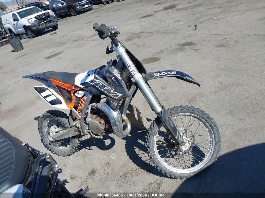 2014 Ktm 65/85 Sx/Sxs VIN: VBKMXC239EM092472 Lot: 40756465