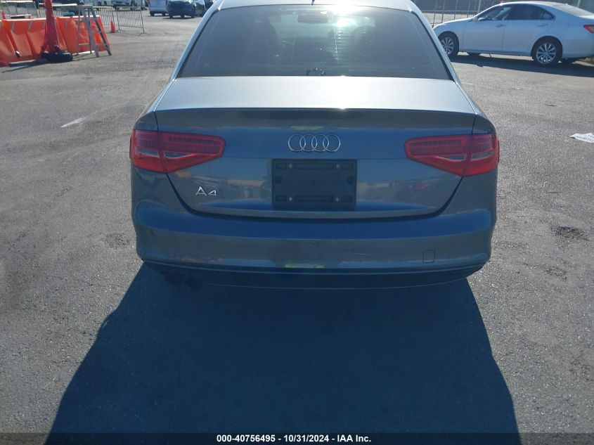 2015 Audi A4 2.0T Premium VIN: WAUAFAFLXFN025278 Lot: 40756495