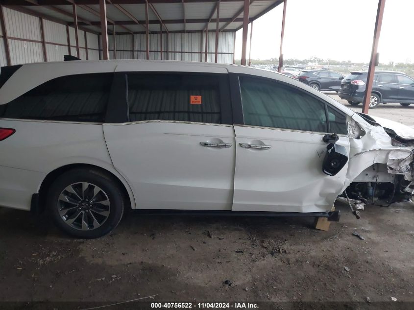 2024 Honda Odyssey Ex-L VIN: 5FNRL6H66RB073091 Lot: 40756522