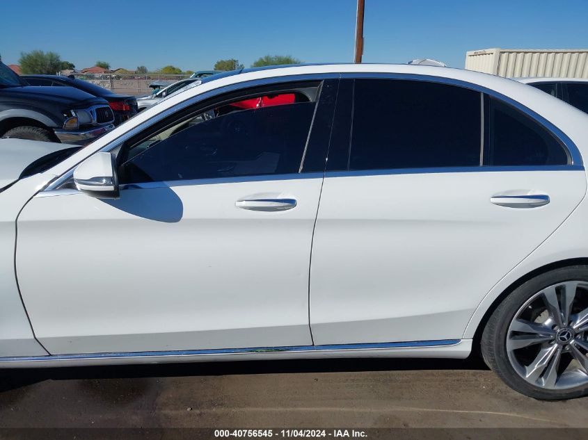 2017 Mercedes-Benz C 300 Luxury/Sport VIN: 55SWF4JB2HU218551 Lot: 40756545