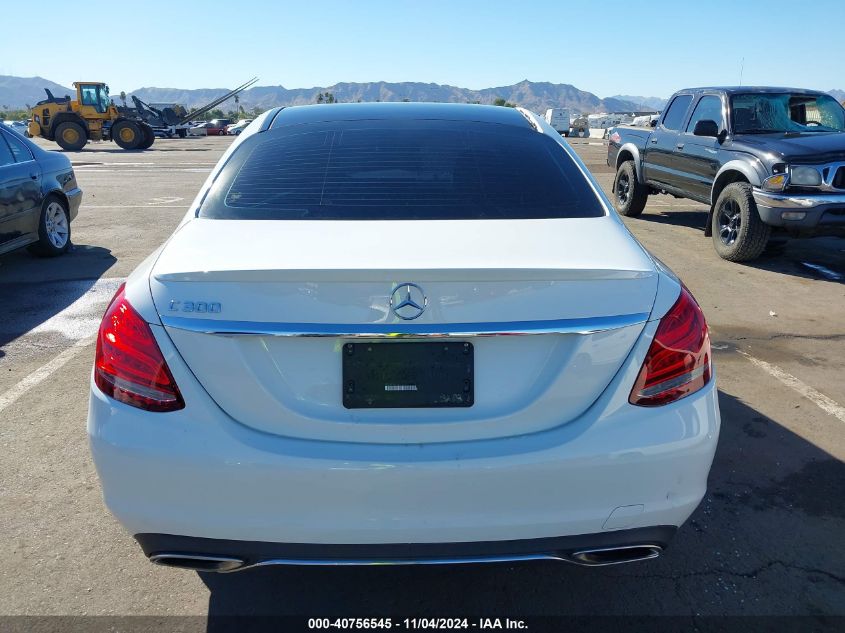 2017 Mercedes-Benz C 300 Luxury/Sport VIN: 55SWF4JB2HU218551 Lot: 40756545