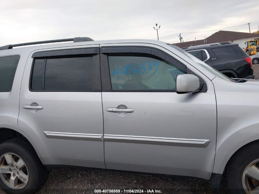 2011 Honda Pilot Ex-L VIN: 5FNYF4H59BB075986 Lot: 40756589