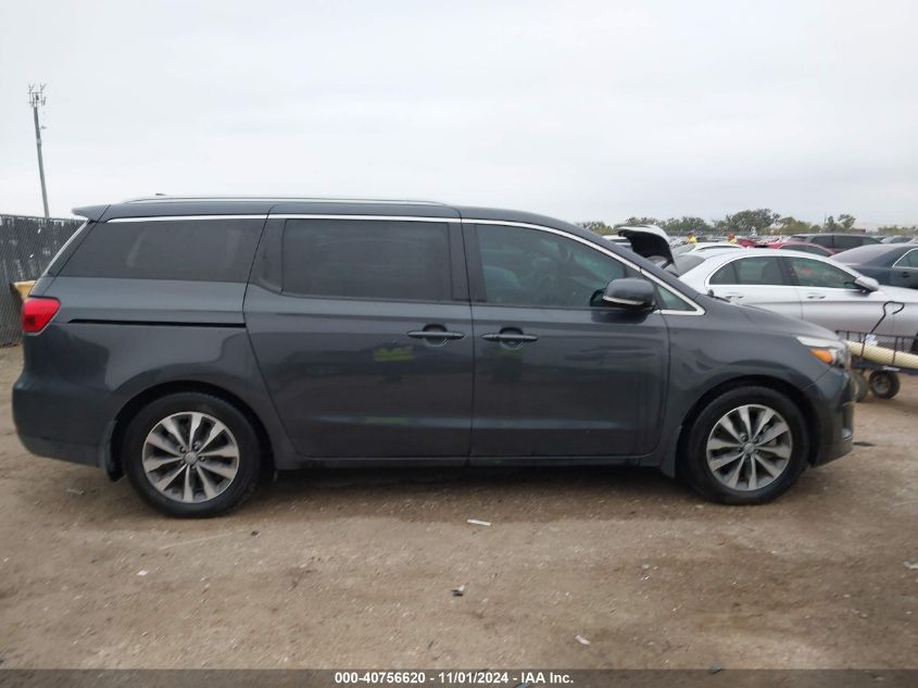 2017 Kia Sedona Sx VIN: KNDMC5C18H6323831 Lot: 40756620