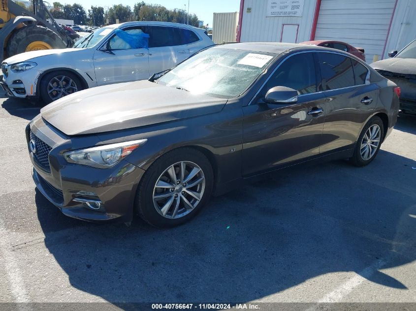 VIN JN1BV7AP8FM352939 2015 Infiniti Q50, Premium no.2