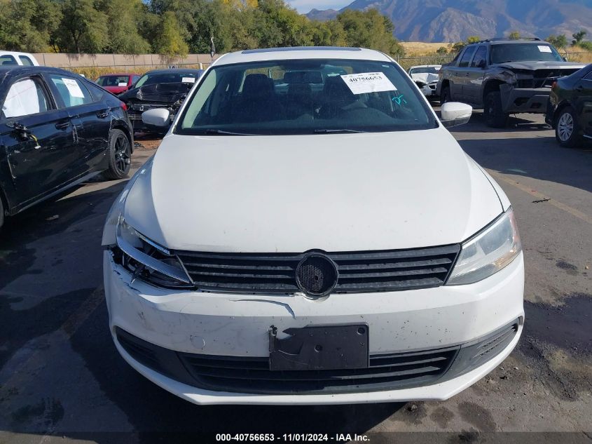 2012 Volkswagen Jetta 2.5L Se VIN: 3VWDX7AJ7CM377081 Lot: 40756653