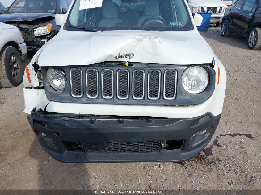 2016 Jeep Renegade Latitude VIN: ZACCJBBT8GPD21799 Lot: 40756655