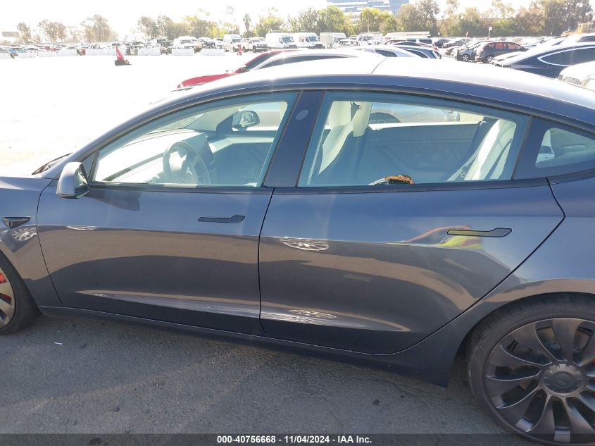 2021 Tesla Model 3 Performance Dual Motor All-Wheel Drive VIN: 5YJ3E1EC1MF090161 Lot: 40756668