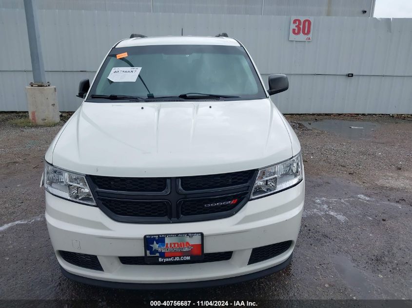 2018 Dodge Journey Se VIN: 3C4PDCAB3JT322849 Lot: 40756687