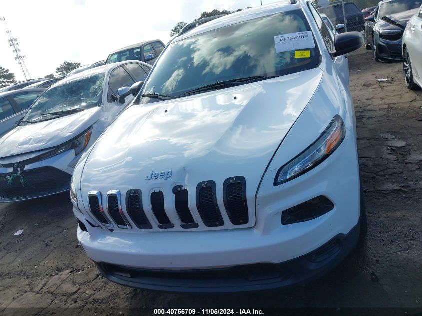 2016 Jeep Cherokee Sport VIN: 1C4PJLAB3GW184306 Lot: 40756709