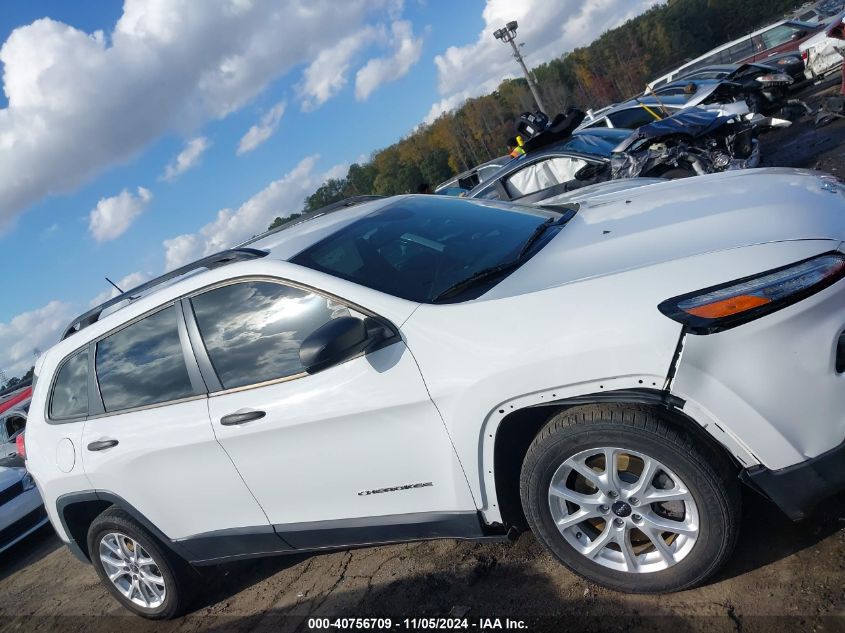 2016 Jeep Cherokee Sport VIN: 1C4PJLAB3GW184306 Lot: 40756709