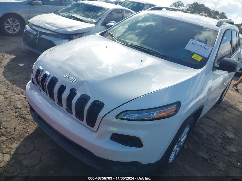 2016 Jeep Cherokee Sport VIN: 1C4PJLAB3GW184306 Lot: 40756709