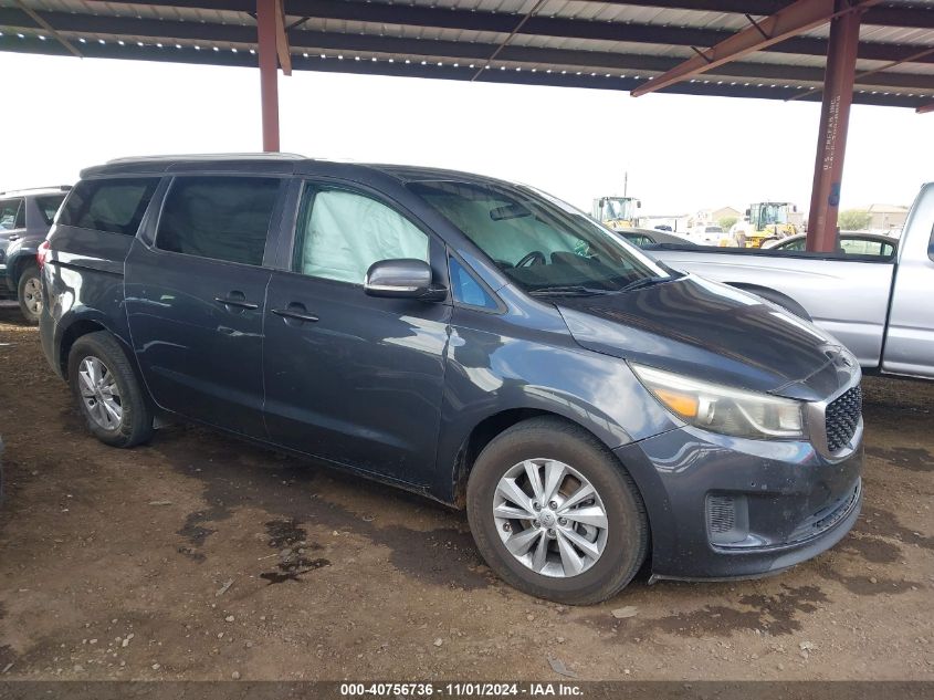 2017 Kia Sedona Lx VIN: KNDMB5C16H6280433 Lot: 40756736