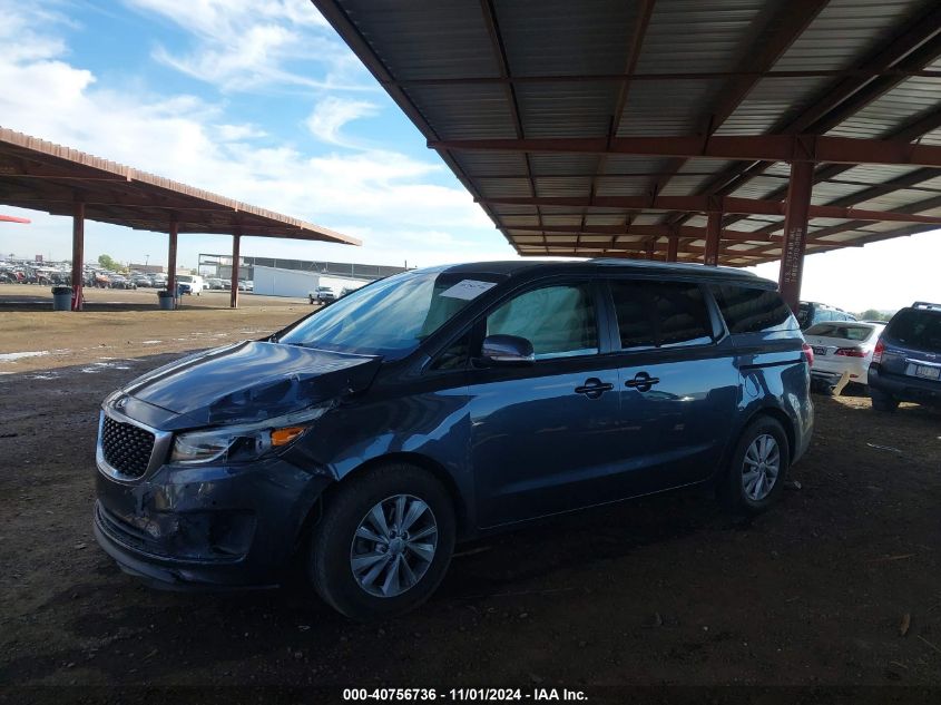 2017 Kia Sedona Lx VIN: KNDMB5C16H6280433 Lot: 40756736