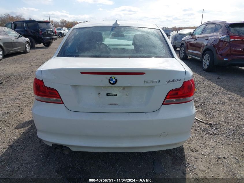 2013 BMW 128I VIN: WBAUP7C56DVP25671 Lot: 40756751