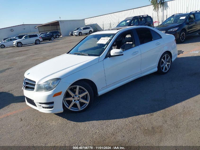 VIN WDDGF4HB1EA959845 2014 Mercedes-Benz C-Class, C... no.2