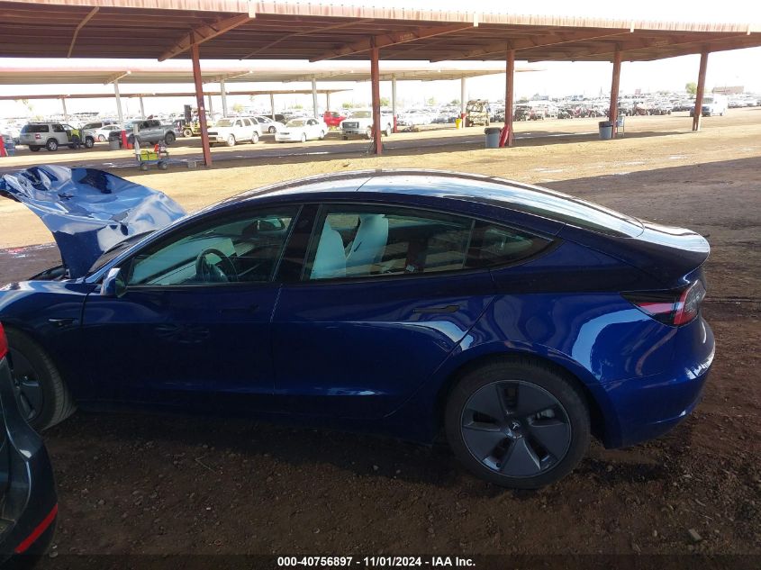 2023 Tesla Model 3 Rear-Wheel Drive VIN: 5YJ3E1EA5PF450549 Lot: 40756897