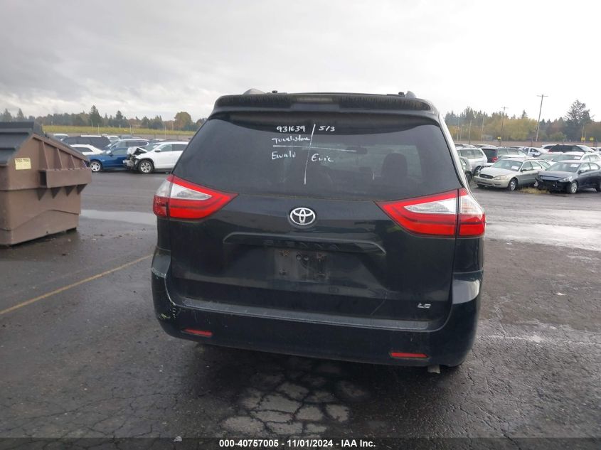 2015 Toyota Sienna Le 8 Passenger VIN: 5TDKK3DC6FS550611 Lot: 40757005