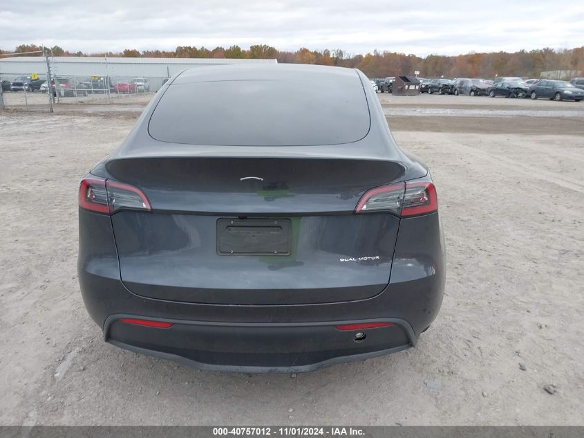 2024 Tesla Model Y Long Range Dual Motor All-Wheel Drive VIN: 7SAYGDEE0RA228301 Lot: 40757012