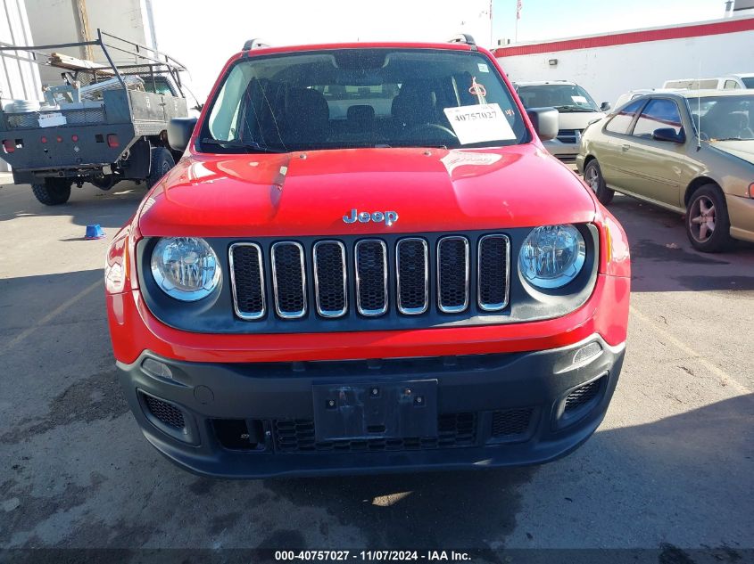 2016 Jeep Renegade Sport VIN: ZACCJBAT9GPD74318 Lot: 40757027