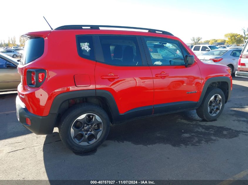 2016 Jeep Renegade Sport VIN: ZACCJBAT9GPD74318 Lot: 40757027