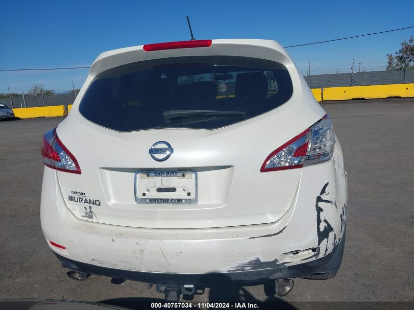 2013 Nissan Murano S/Sl/Le VIN: JN8AZ1MU0DW200638 Lot: 40757034