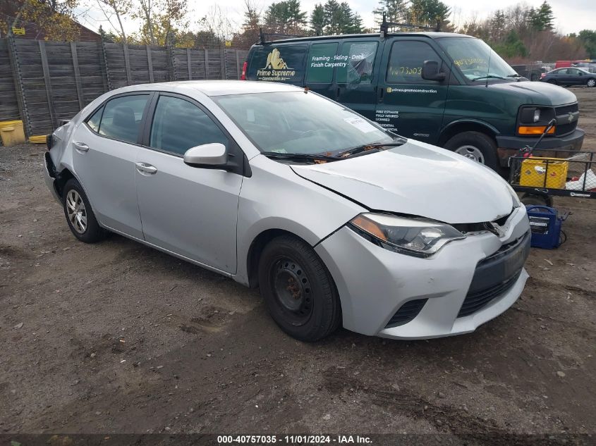 2016 Toyota Corolla L VIN: 2T1BURHE0GC597541 Lot: 40757035