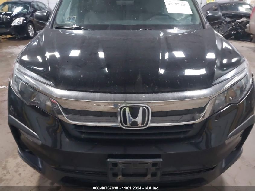 2020 Honda Pilot Awd Lx VIN: 5FNYF6H13LB005720 Lot: 40757038