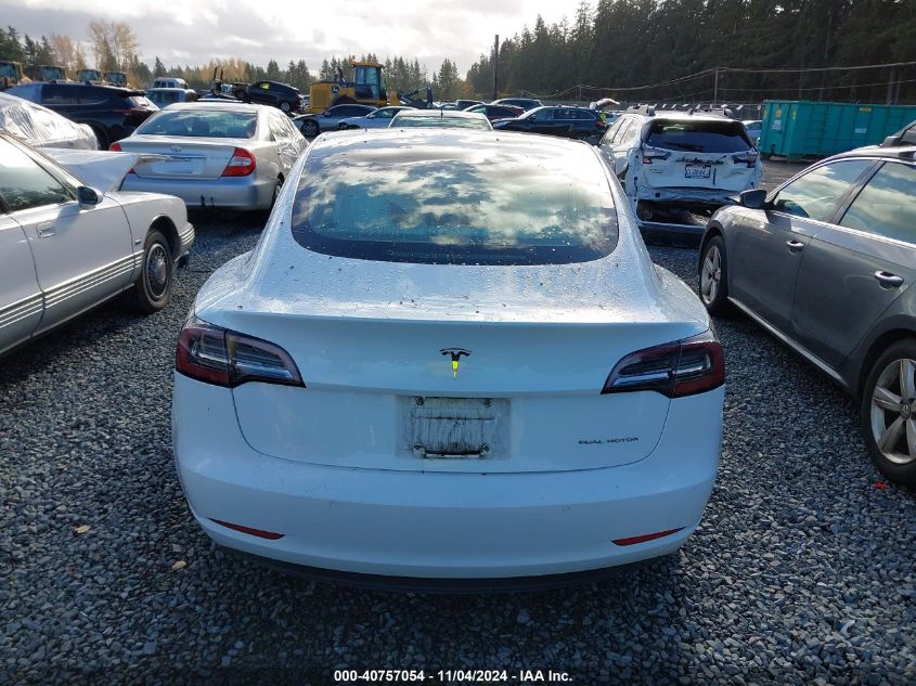 2018 Tesla Model 3 Long Range/Performance VIN: 5YJ3E1EB7JF096761 Lot: 40757054