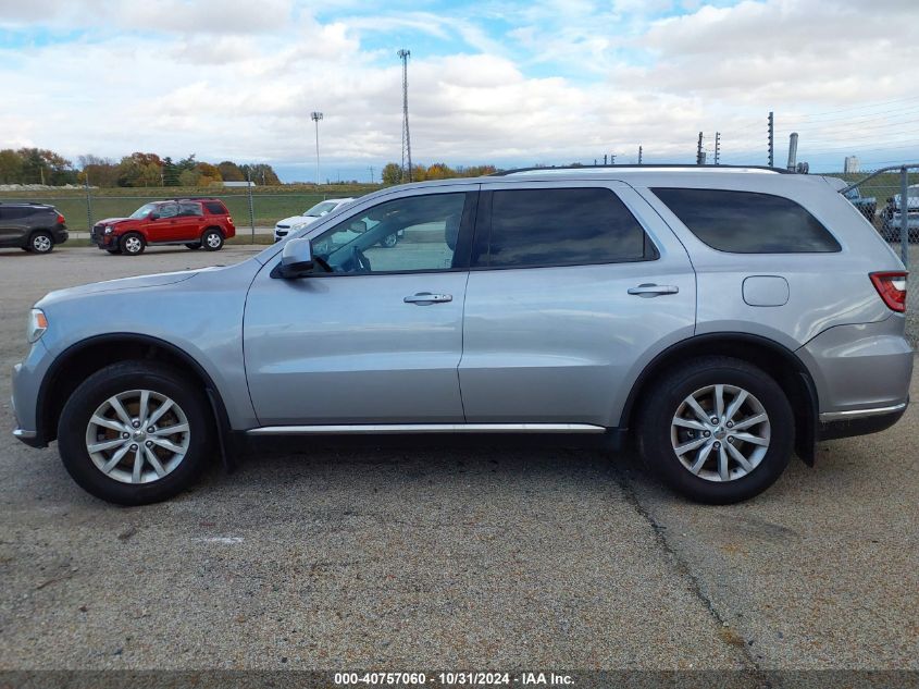 2014 Dodge Durango Sxt VIN: 1C4RDJAG7EC278722 Lot: 40757060