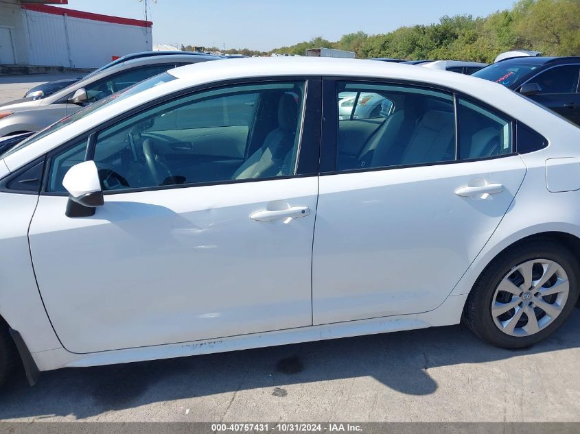 2020 Toyota Corolla Le VIN: 5YFEPRAE6LP015452 Lot: 40757431