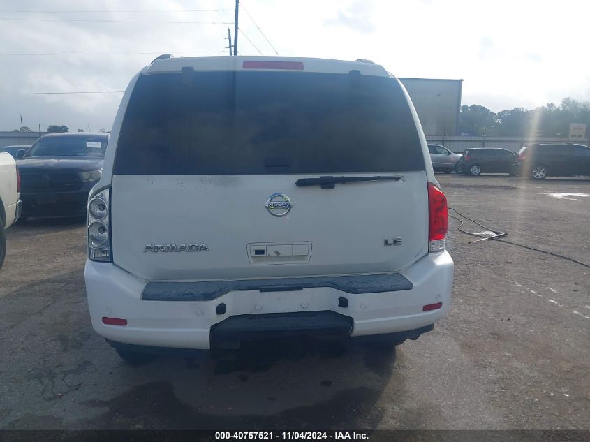 2010 Nissan Armada Se VIN: 5N1BA0ND2AN618728 Lot: 40757521