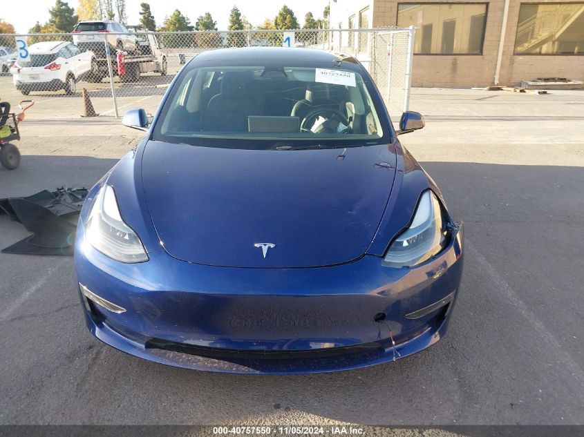 2023 Tesla Model 3 Long Range Dual Motor All-Wheel Drive VIN: 5YJ3E1EB1PF670540 Lot: 40757550