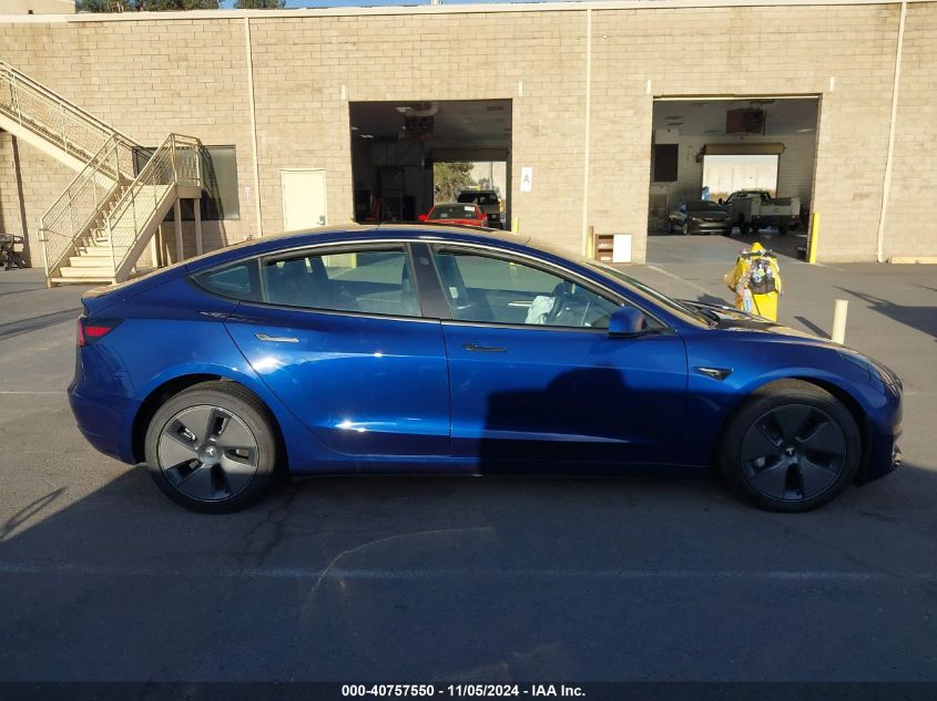 2023 Tesla Model 3 Long Range Dual Motor All-Wheel Drive VIN: 5YJ3E1EB1PF670540 Lot: 40757550