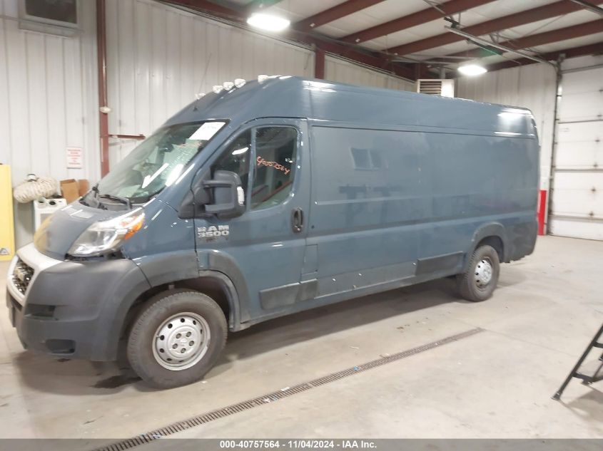 2019 Ram Promaster 3500 Cargo Van High Roof 159 Wb Ext VIN: 3C6URVJG2KE552083 Lot: 40757564