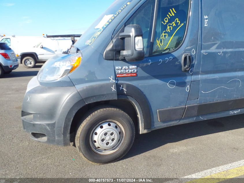 2020 Ram Promaster 3500 Cargo Van High Roof 159 Wb Ext VIN: 3C6URVJG8LE112662 Lot: 40757573