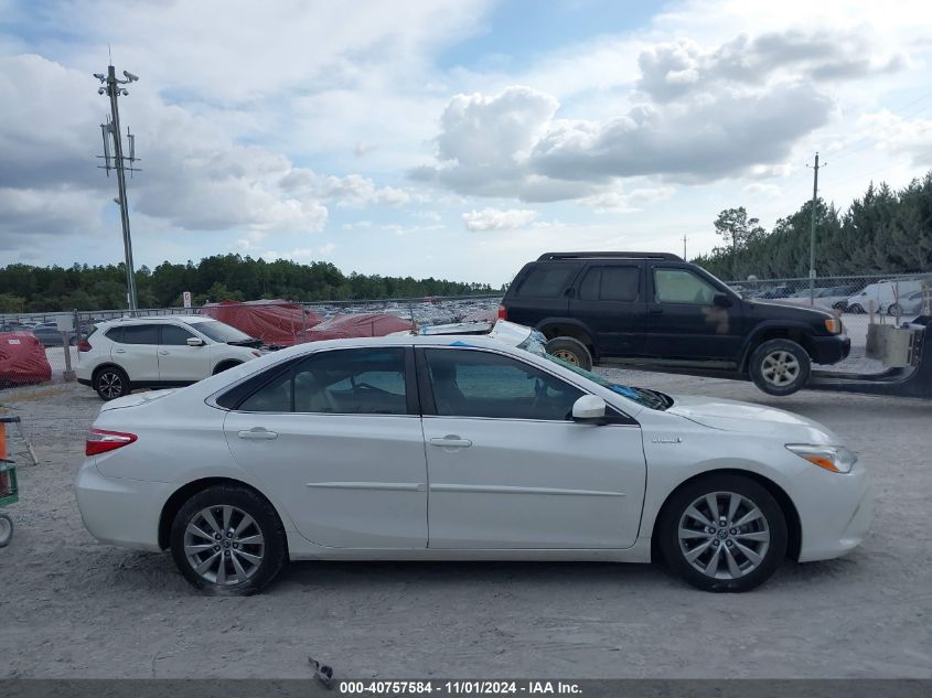 2016 Toyota Camry Hybrid Xle VIN: 4T1BD1FK2GU179944 Lot: 40757584