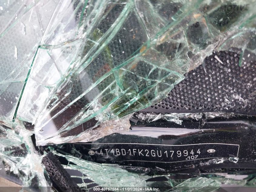 2016 TOYOTA CAMRY HYBRID XLE - 4T1BD1FK2GU179944