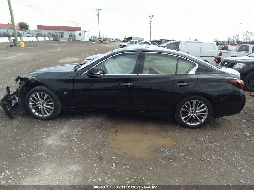 2019 Infiniti Q50 3.0T Luxe VIN: JN1EV7AP7KM512946 Lot: 40757610