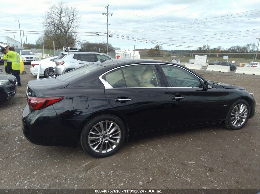 2019 Infiniti Q50 3.0T Luxe VIN: JN1EV7AP7KM512946 Lot: 40757610