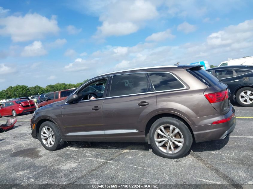 2017 Audi Q7 3.0T Premium VIN: WA1LAAF75HD011661 Lot: 40757669