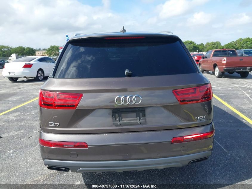 VIN WA1LAAF75HD011661 2017 AUDI Q7 3.0T PREMIUM