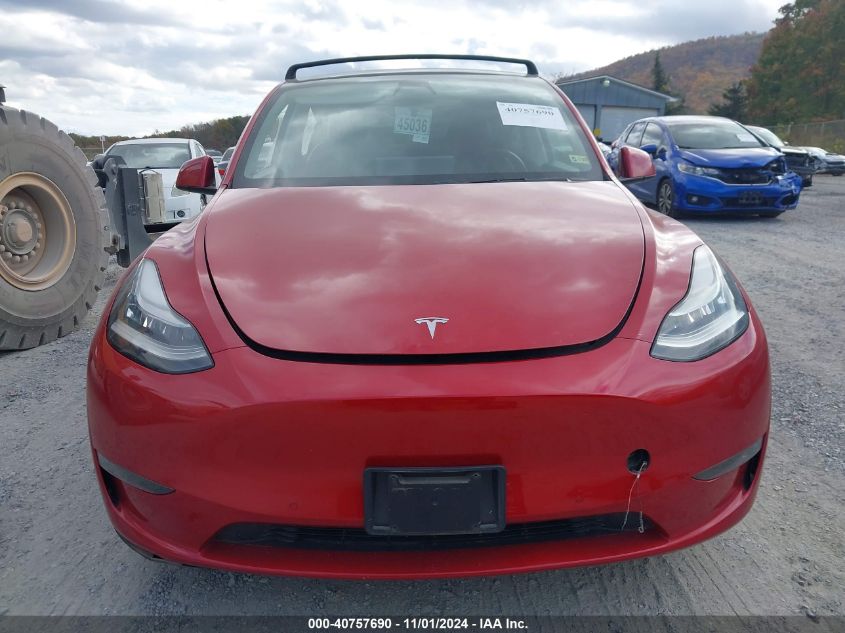 2021 Tesla Model Y Long Range Dual Motor All-Wheel Drive VIN: 5YJYGDEE4MF085037 Lot: 40757690