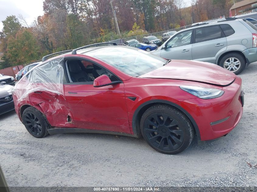 2021 Tesla Model Y Long Range Dual Motor All-Wheel Drive VIN: 5YJYGDEE4MF085037 Lot: 40757690