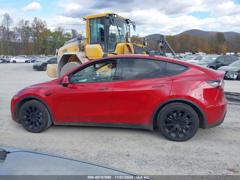 2021 Tesla Model Y Long Range Dual Motor All-Wheel Drive VIN: 5YJYGDEE4MF085037 Lot: 40757690