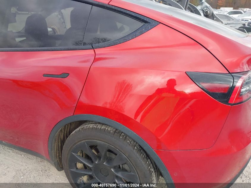 2021 Tesla Model Y Long Range Dual Motor All-Wheel Drive VIN: 5YJYGDEE4MF085037 Lot: 40757690