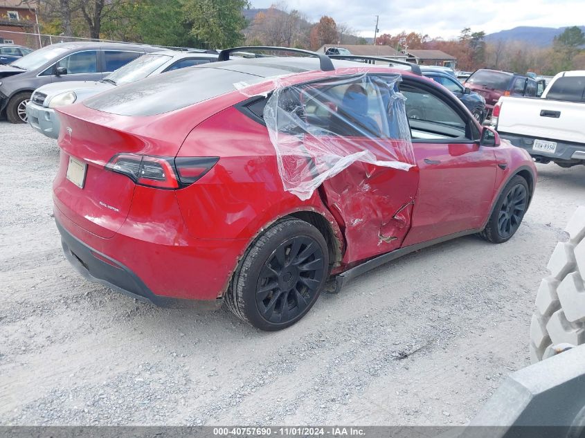 VIN 5YJYGDEE4MF085037 2021 Tesla Model Y, Long Rang... no.4